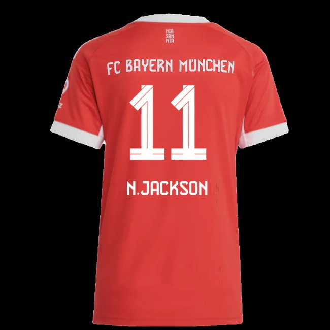 2025-2026 Bayern Munich Home Shirt (Womens) (N.Jackson 11)