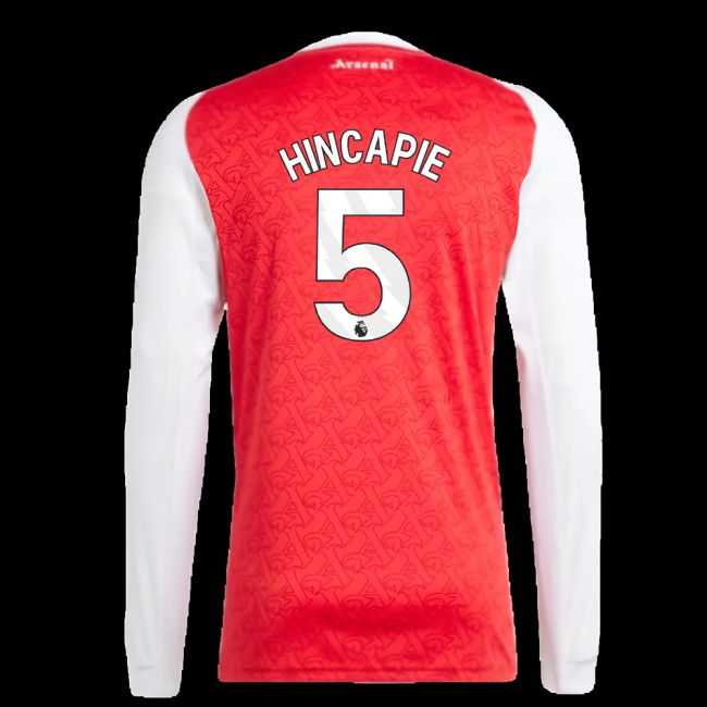 2025-2026 Arsenal Long Sleeve Home Shirt (Hincapie 5)