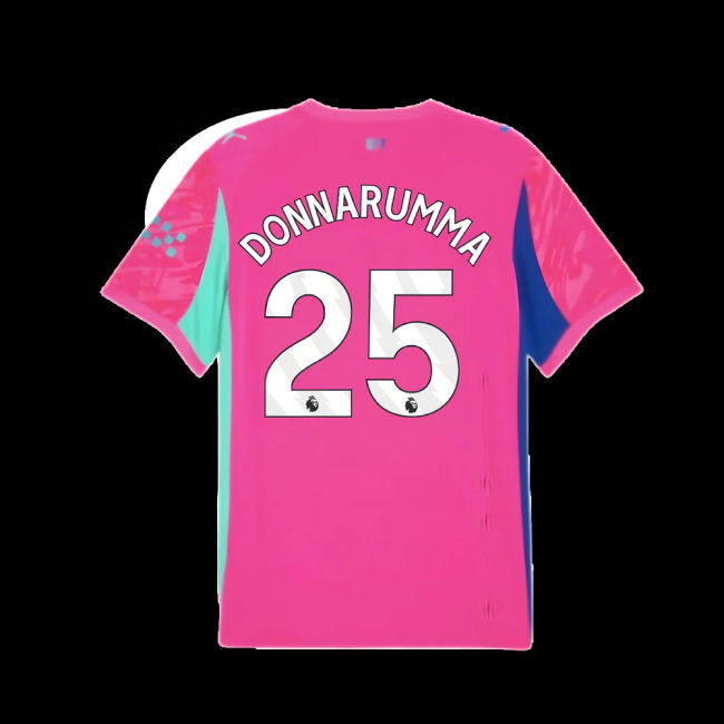 2025-2026 Man City Goalkeeper Home Shirt (Pink) (Donnarumma 25)