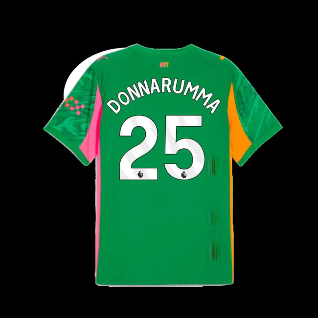 2025-2026 Man City Goalkeeper Away Shirt (Green) (Donnarumma 25)