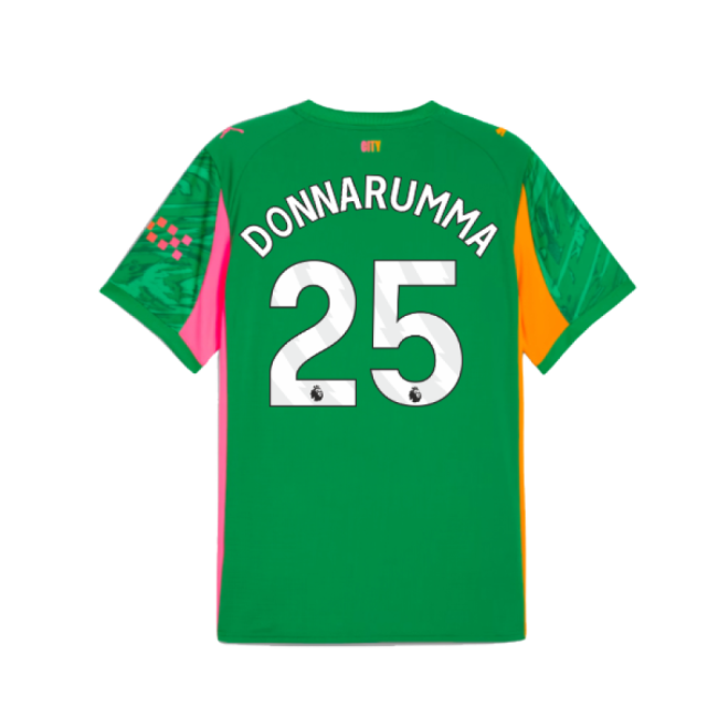 2025-2026 Man City Goalkeeper Away Shirt (Green) (Donnarumma 25)