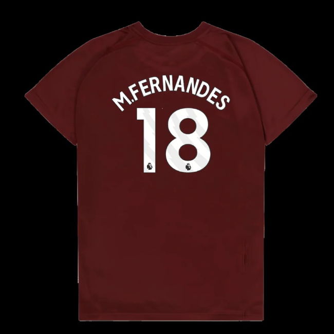 West Ham United Poly T-Shirt (Claret/Blue) - Kids (M.Fernandes 18)