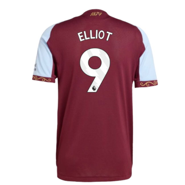 2025-2026 Aston Villa Authentic Home Shirt (Elliot 9)