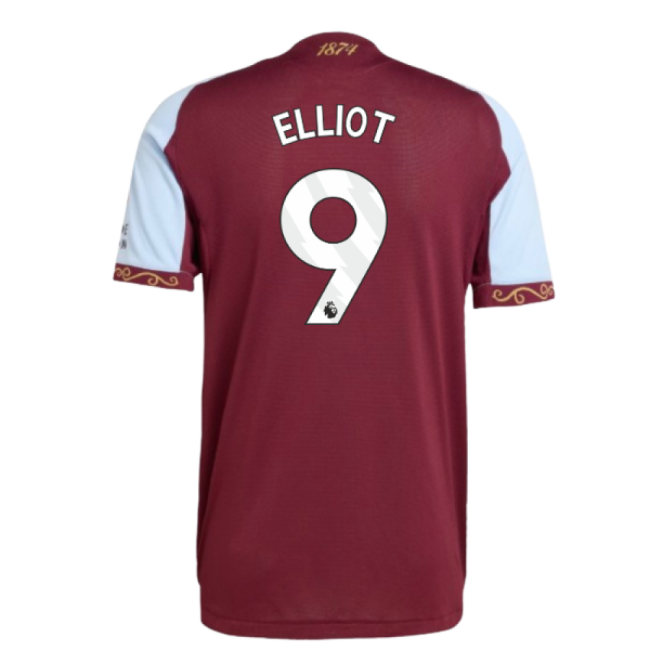 2025-2026 Aston Villa Authentic Home Shirt (Elliot 9)