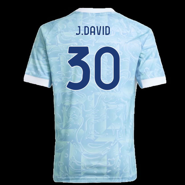 2025-2026 Juventus Away Shirt (Kids) (J.David 30)
