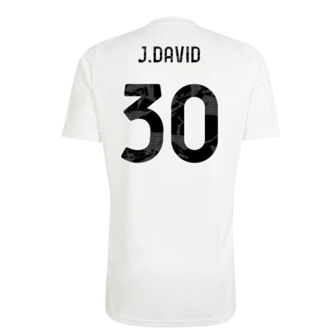 2025-2026 Juventus Training Tee (White) (J.David 30)