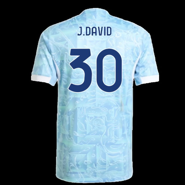 2025-2026 Juventus Authentic Away Shirt (J.David 30)