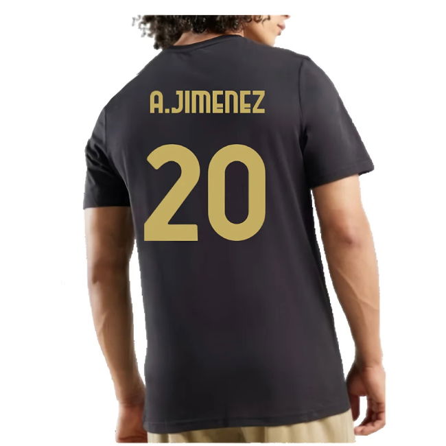 AC Milan 125th Anniversary ftblCulture Tee (Black) (A.Jimenez 20)