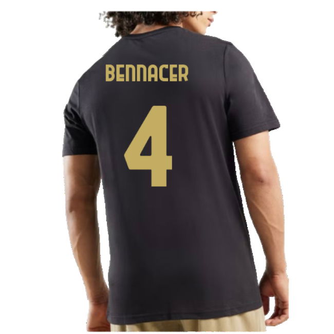 AC Milan 125th Anniversary ftblCulture Tee (Black) (Bennacer 4)