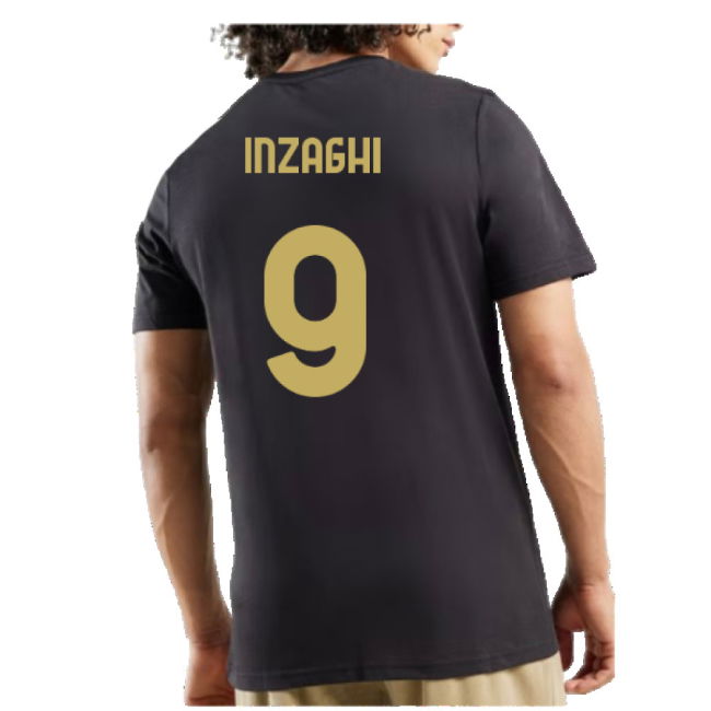 AC Milan 125th Anniversary ftblCulture Tee (Black) (Inzaghi 9)