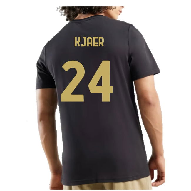 AC Milan 125th Anniversary ftblCulture Tee (Black) (Kjaer 24)