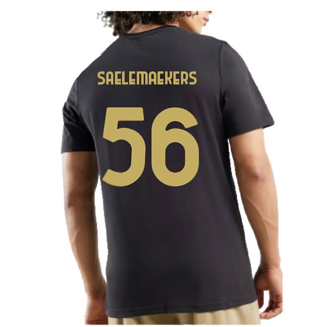 AC Milan 125th Anniversary ftblCulture Tee (Black) (Saelemaekers 56)