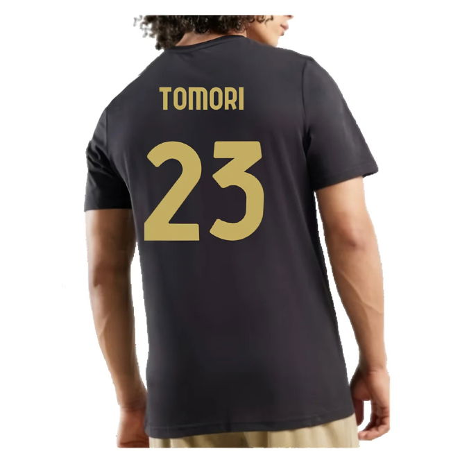 AC Milan 125th Anniversary ftblCulture Tee (Black) (Tomori 23)