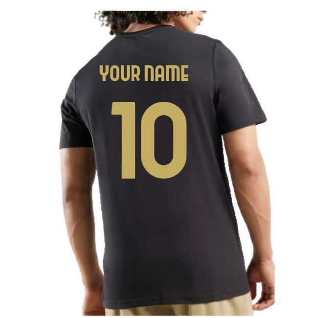 AC Milan 125th Anniversary ftblCulture Tee (Black) (Your Name)