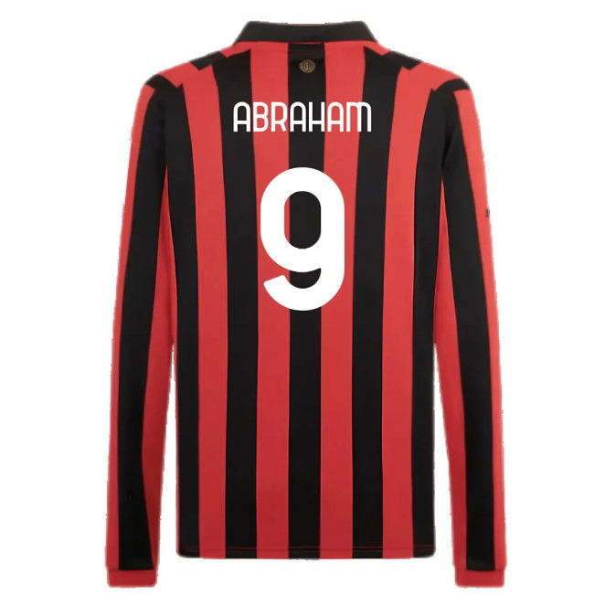 AC Milan 125th Authentic Shirt LS (Black-Red) (Abraham 9)
