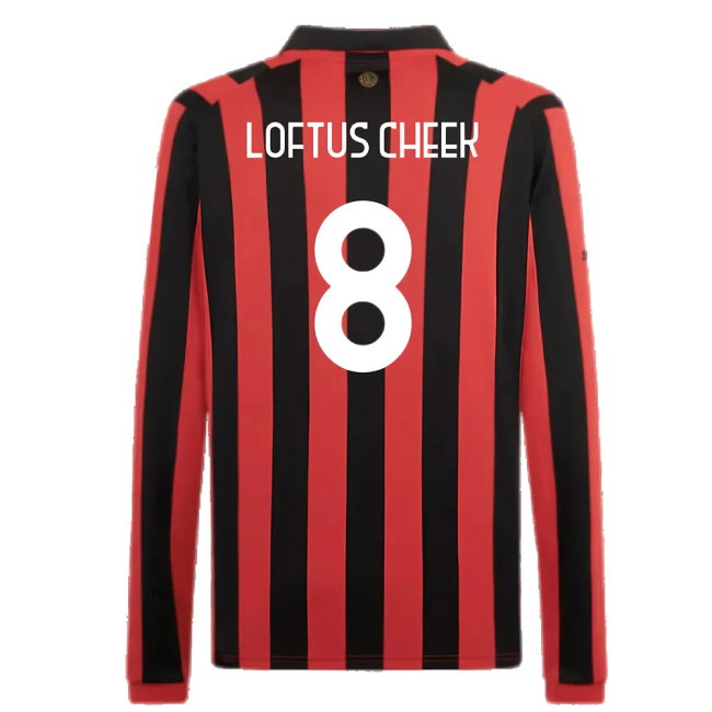 AC Milan 125th Authentic Shirt LS (Black-Red) (Loftus Cheek 8)