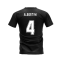 AC Milan 1995-1996 Retro Shirt T-shirt (Black) (Albertini 4)