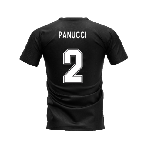 AC Milan 1995-1996 Retro Shirt T-shirt (Black) (Panucci 2)