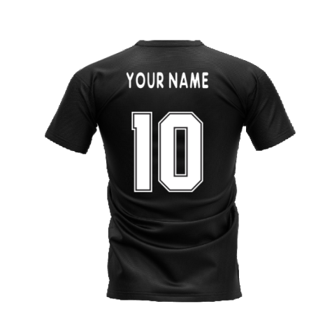 AC Milan 1995-1996 Retro Shirt T-shirt (Black) (Your Name)