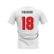 AC Milan 1995-1996 Retro Shirt T-shirt (White) (R Baggio 18)