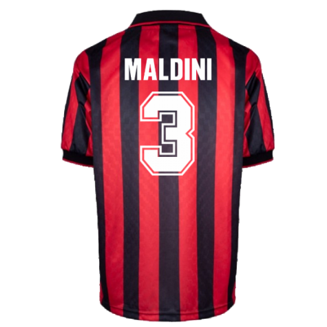 AC Milan 1996 Home Retro Shirt (MALDINI 3)