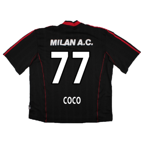 AC Milan 2000-01 Adidas Training Shirt (XL) (Coco 77) (Good)