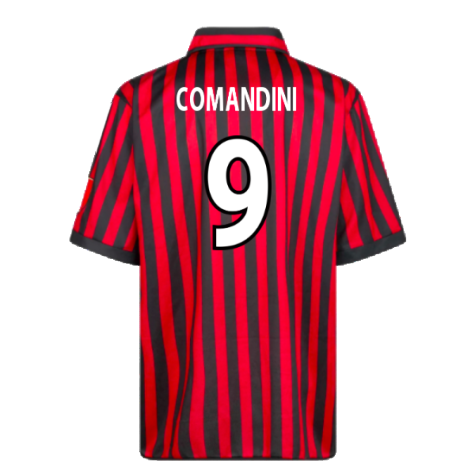 AC Milan 2000 Centenary Retro Football Shirt (Comandini 9)