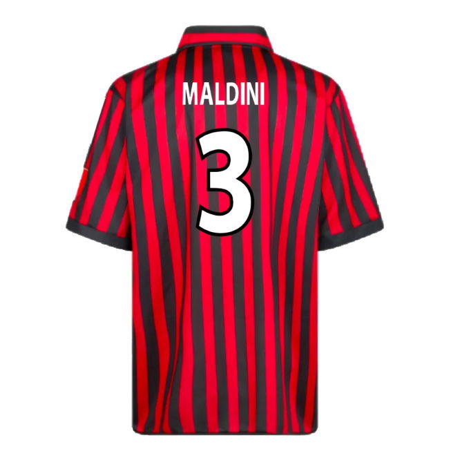 AC Milan 2000 Centenary Retro Football Shirt (Maldini 3)