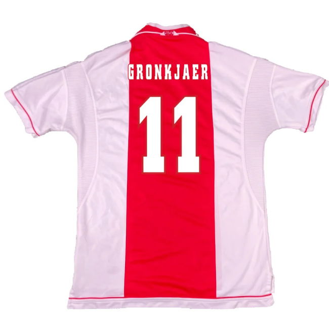 Ajax 1999-00 Home Shirt ((Excellent) M) (Gronkjaer 11)