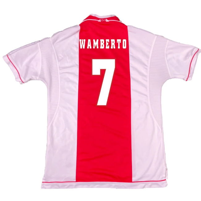 Ajax 1999-00 Home Shirt ((Excellent) M) (Wamberto 7)