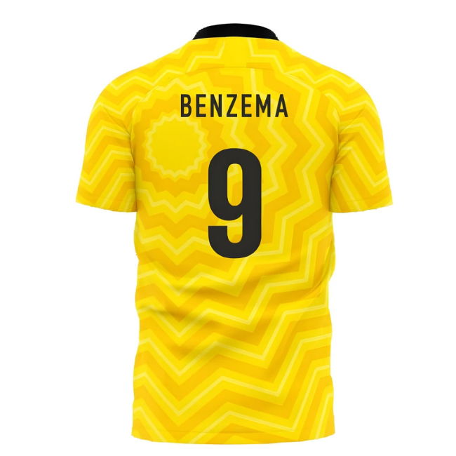 Al-Ittihad 2025-2026 Home Concept Football Kit (Libero) (Benzema 9)
