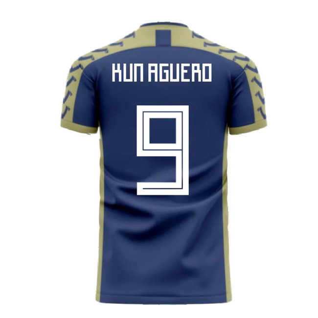 Argentina 2025-2026 Away Concept Football Kit (Viper) (KUN AGUERO 9)