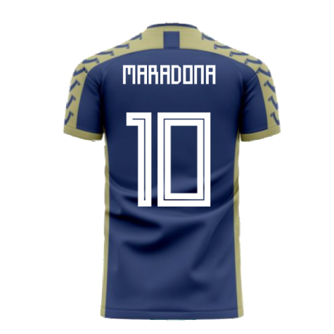 Argentina 2023-2024 Away Concept Football Kit (Viper) (MARADONA 10)