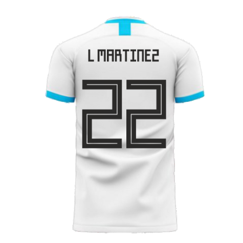 Argentina 2025-2026 Home Concept Football Kit (Libero) (L MARTINEZ 22)