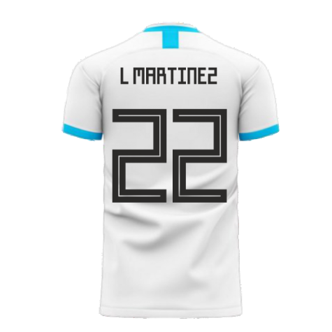 Argentina 2023-2024 Home Concept Football Kit (Libero) (L MARTINEZ 22)