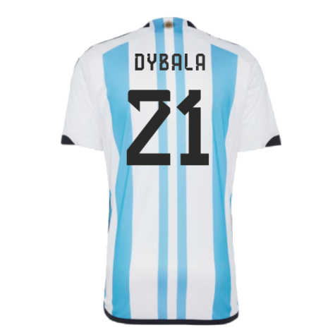 Argentina 2022 World Cup Winners Home Shirt (DYBALA 21)