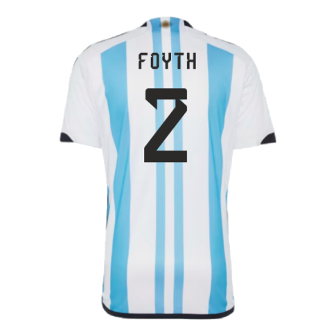 Argentina 2022 World Cup Winners Home Shirt (FOYTH 2)