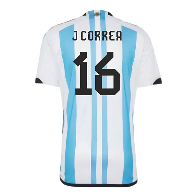 Argentina 2022 World Cup Winners Home Shirt (J CORREA 16)