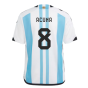 Argentina 2022 World Cup Winners Home Shirt - Kids (ACUNA 8)