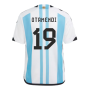 Argentina 2022 World Cup Winners Home Shirt - Kids (OTAMENDI 19)
