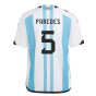 Argentina 2022 World Cup Winners Home Shirt - Kids (PAREDES 5)