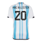 Argentina 2022 World Cup Winners Home Shirt (MAC ALLISTER 20)