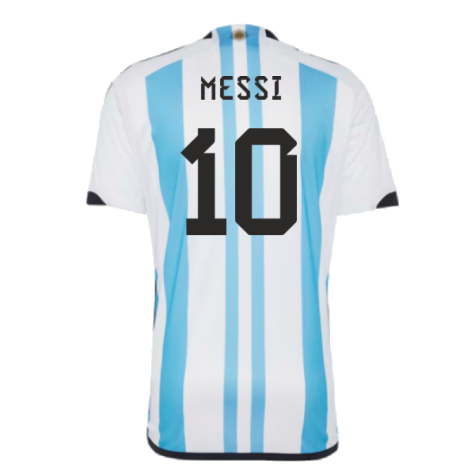 Argentina 2022 World Cup Winners Home Shirt (MESSI 10)
