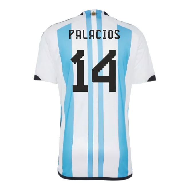 Argentina 2022 World Cup Winners Home Shirt (PALACIOS 14)