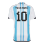 Argentina 2022 World Cup Winners Home Shirt (Your Name)