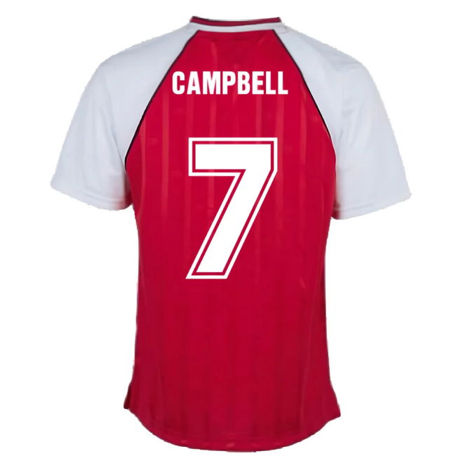 Arsenal 1988 Home Retro Football Shirt (Campbell 7)