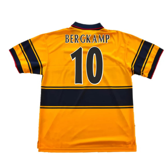 Arsenal 1997-99 Away Shirt (Excellent) (Bergkamp 10)