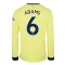 Arsenal 2021-2022 Long Sleeve Away Shirt (ADAMS 6)