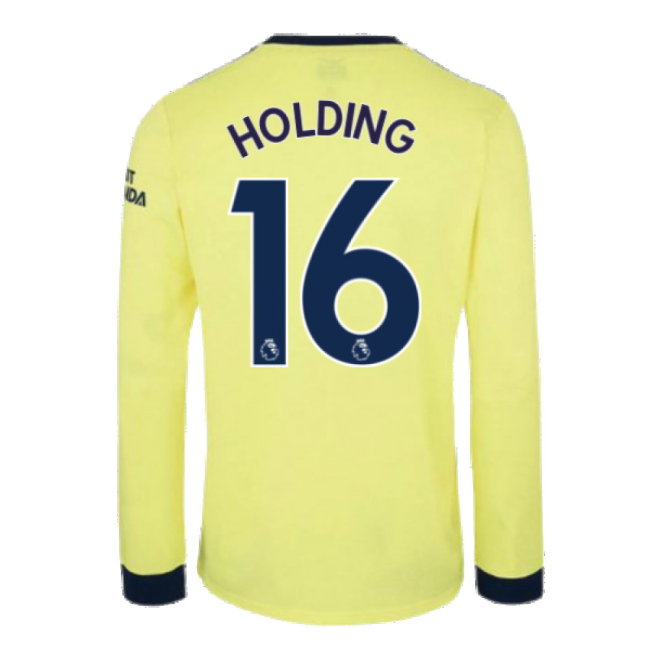 Arsenal 2021-2022 Long Sleeve Away Shirt (HOLDING 16)