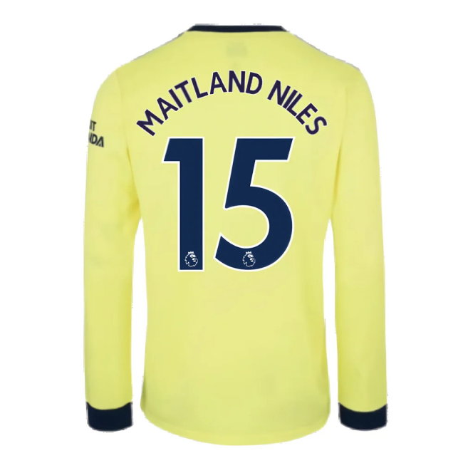 Arsenal 2021-2022 Long Sleeve Away Shirt (MAITLAND NILES 15)
